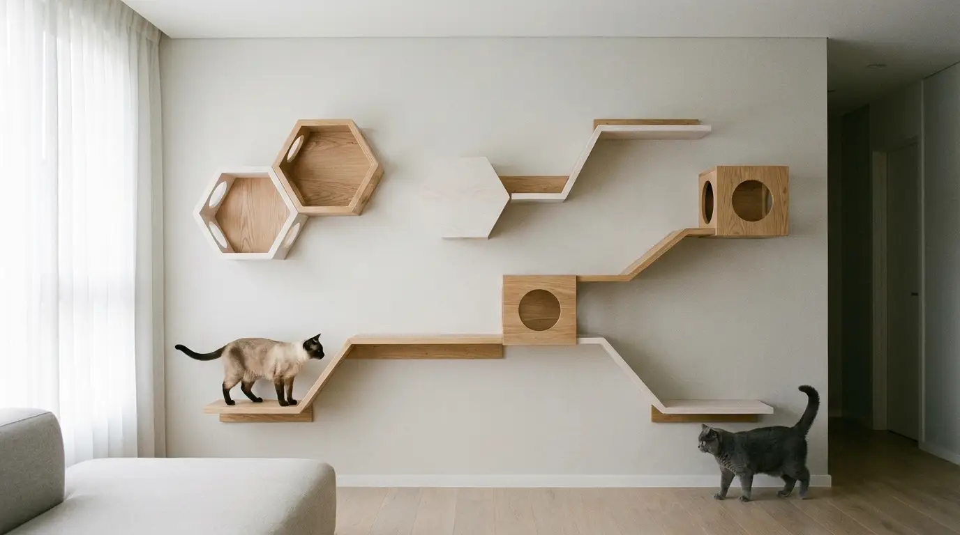 Cat steps